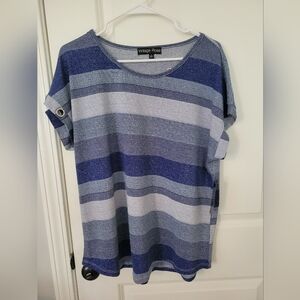 Blue Striped Women's Top